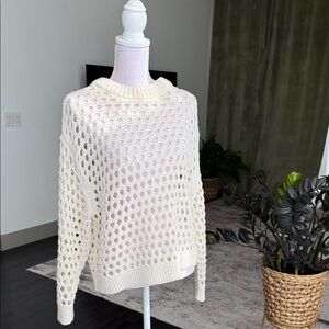 H&M Cream Open-Knit Women's Sweater
